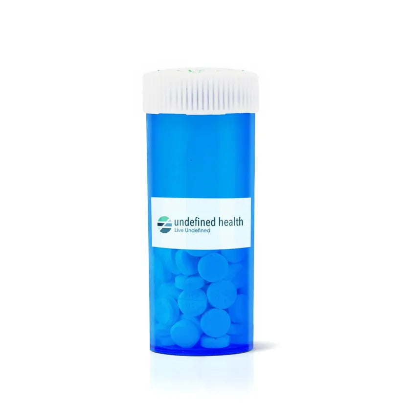 Bottle of Glycopyrrolate Tablets for hyperhidrosis treatment by Undefined Health